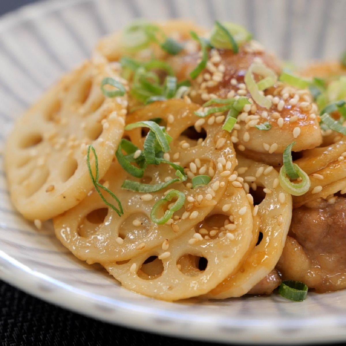 旨ダレ鶏れんこん