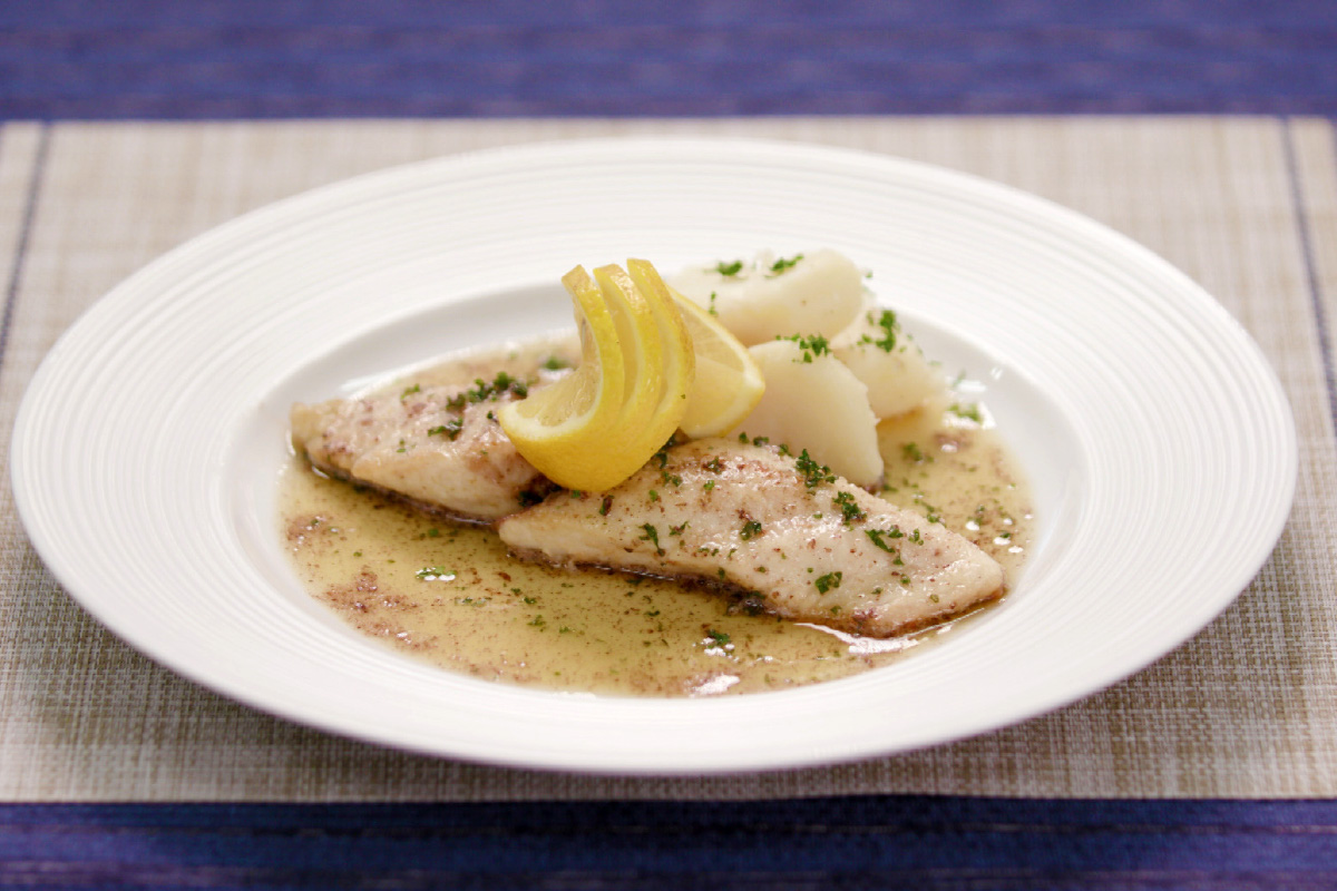 サワラのムニエル 焦がしバターソース