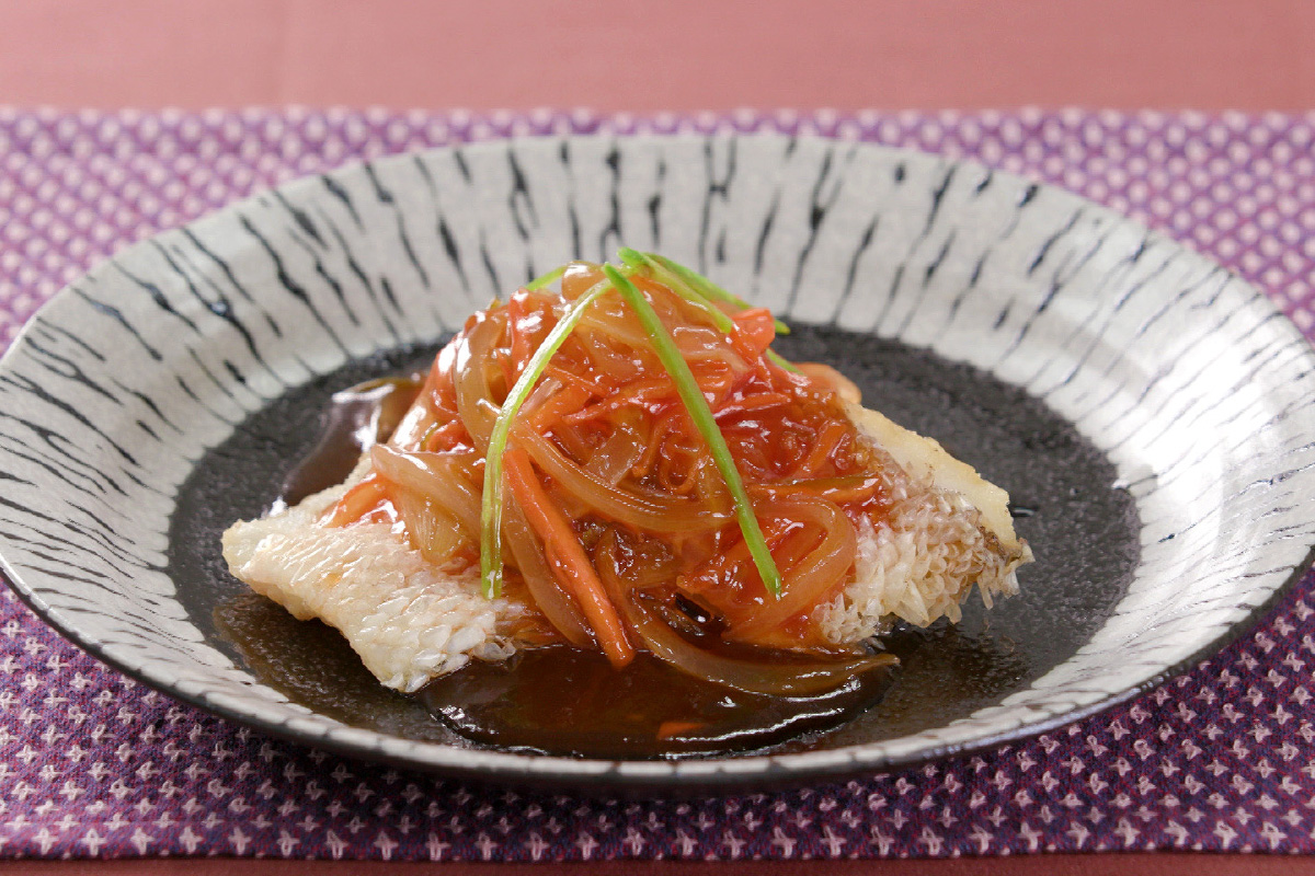 アマダイの甘酢あんかけ