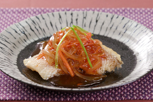 アマダイの甘酢あんかけ