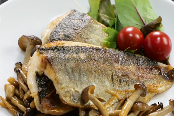 まあじのバターしょうゆ焼き