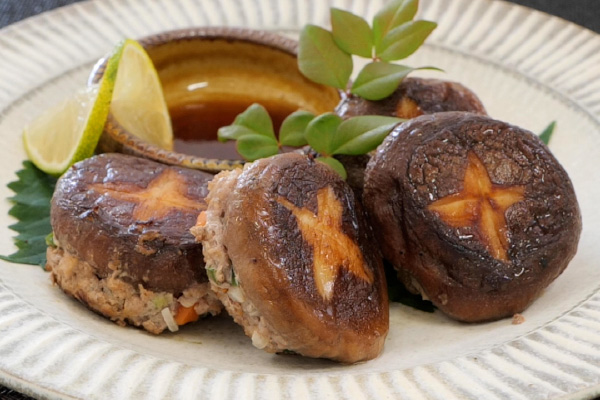 まるごとしいたけバーグ